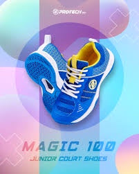 PROTECH MAGIC 100 JUNIOR BADMINTON SHOES (BLUE)