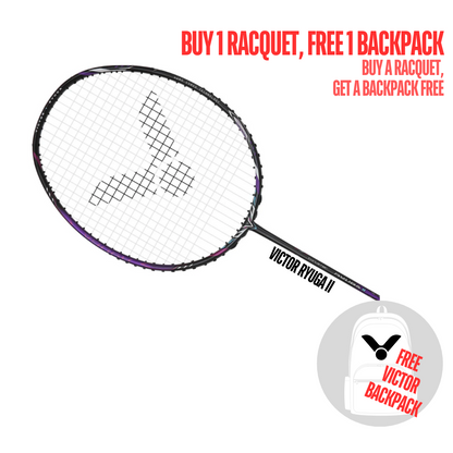 VICTOR THRUSTER RYUGA II (DARK VIOLET) (TK-RYUGA II/J) BADMINTON RACQUET