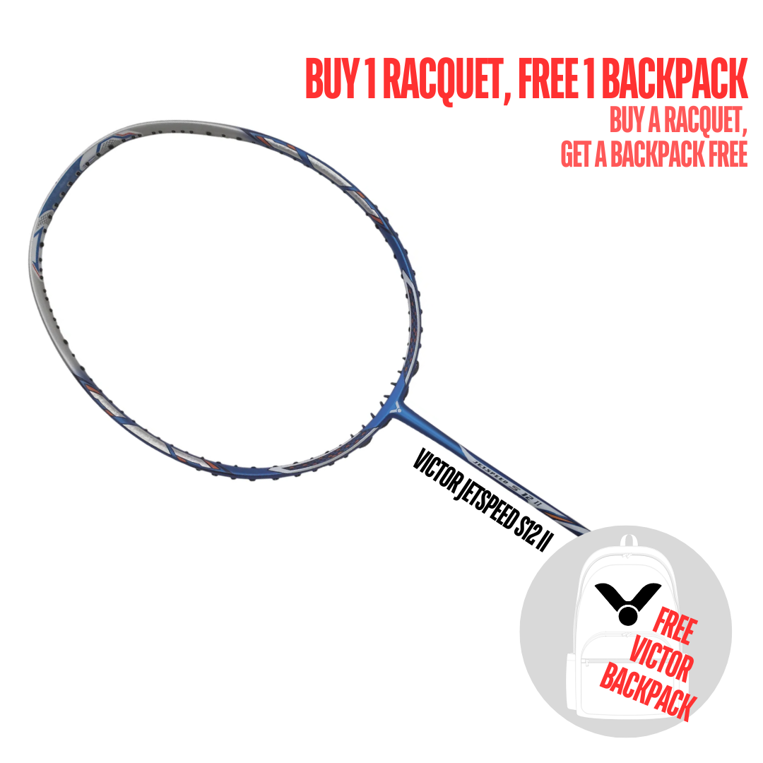 VICTOR JETSPEED S 12 II (CLOISONNÉ BLUE) (JS-12 II) BADMINTON RACQUET