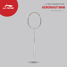 LINING AERONAUT 9000 (WHITE/GOLD) (AYPP124-5S) BADMINTON RACQUET