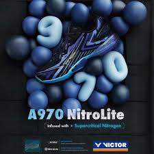 VICTOR A970NITROLITE CF BADMINTON SHOES (BLACK/HAWAIIAN BLUE)