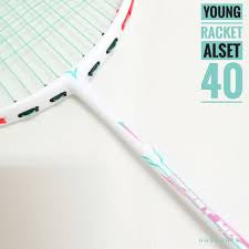 YOUNG ALSET 40 (WHITE) 5U BADMINTON RACQUET