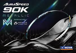 VICTOR AURASPEED 90K METALLIC R (ARS-90K METALLIC/R) BADMINTON RACQUET