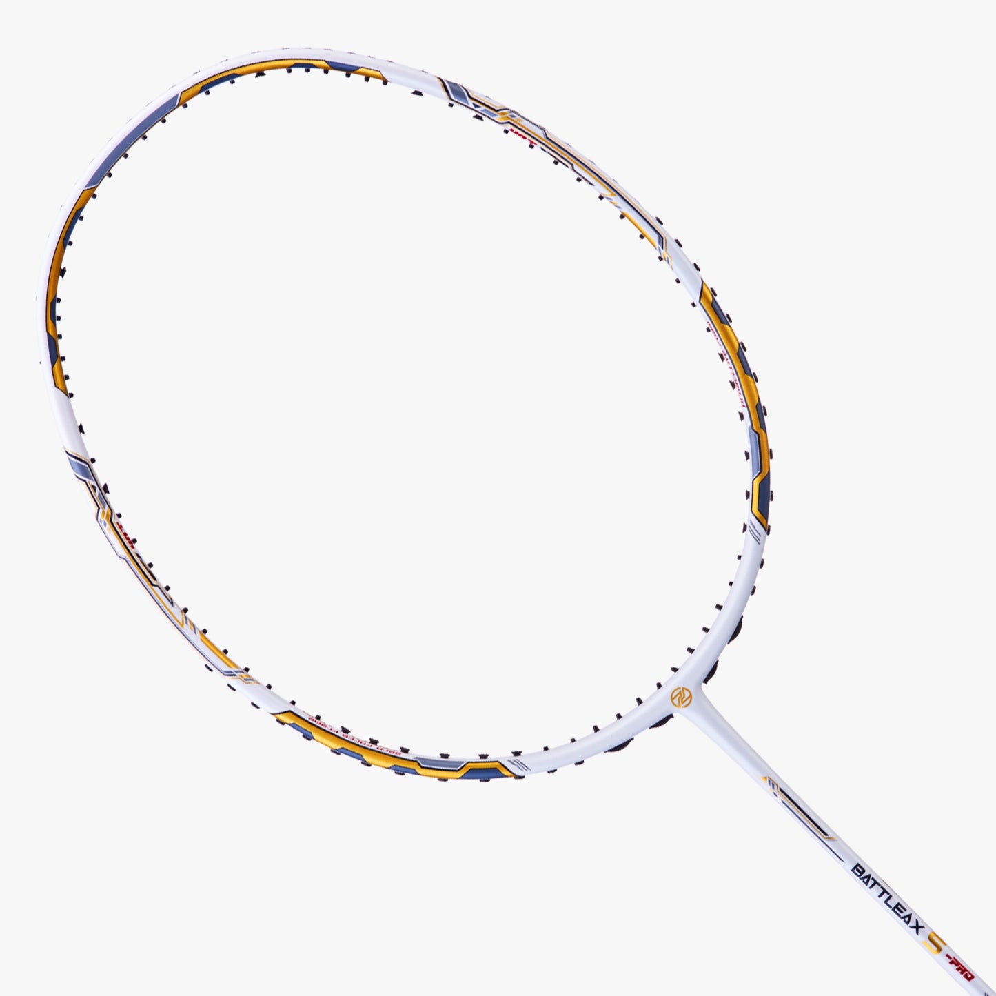 PROTECH BATTLEAX S-PRO (WHITE/GOLD) BADMINTON RACQUET