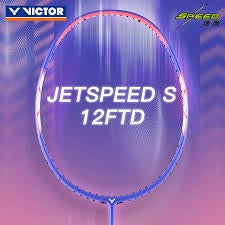 VICTOR JETSPEED S 12 F TD (LIGHT ROSE VOILET) (JS-12FTD) BADMINTON RACQUET