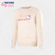 VICTOR X HELLO KITTY JUMPER (CREAM) T-KT204L