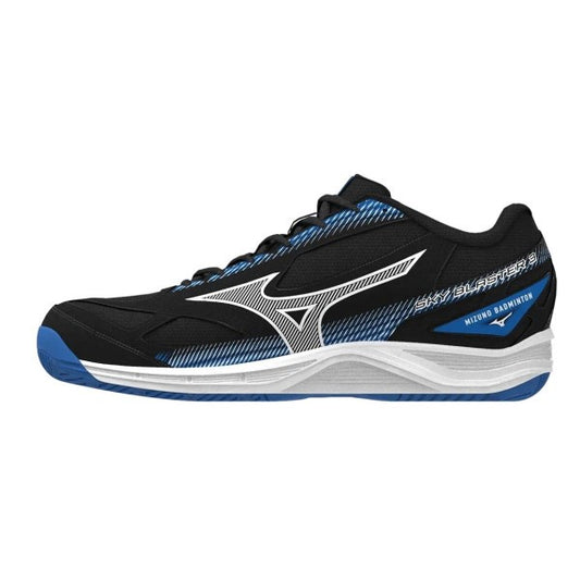 MIZUNO SKY BLASTER 3 71GA234506 BADMINTON SHOES (BLACK/ WHITE/ PEACH BLUE)