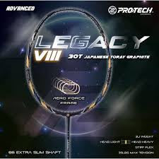 PROTECH LEGACY LX-VIII 3U (BLACK/BLUE) BADMINTON RACQUET