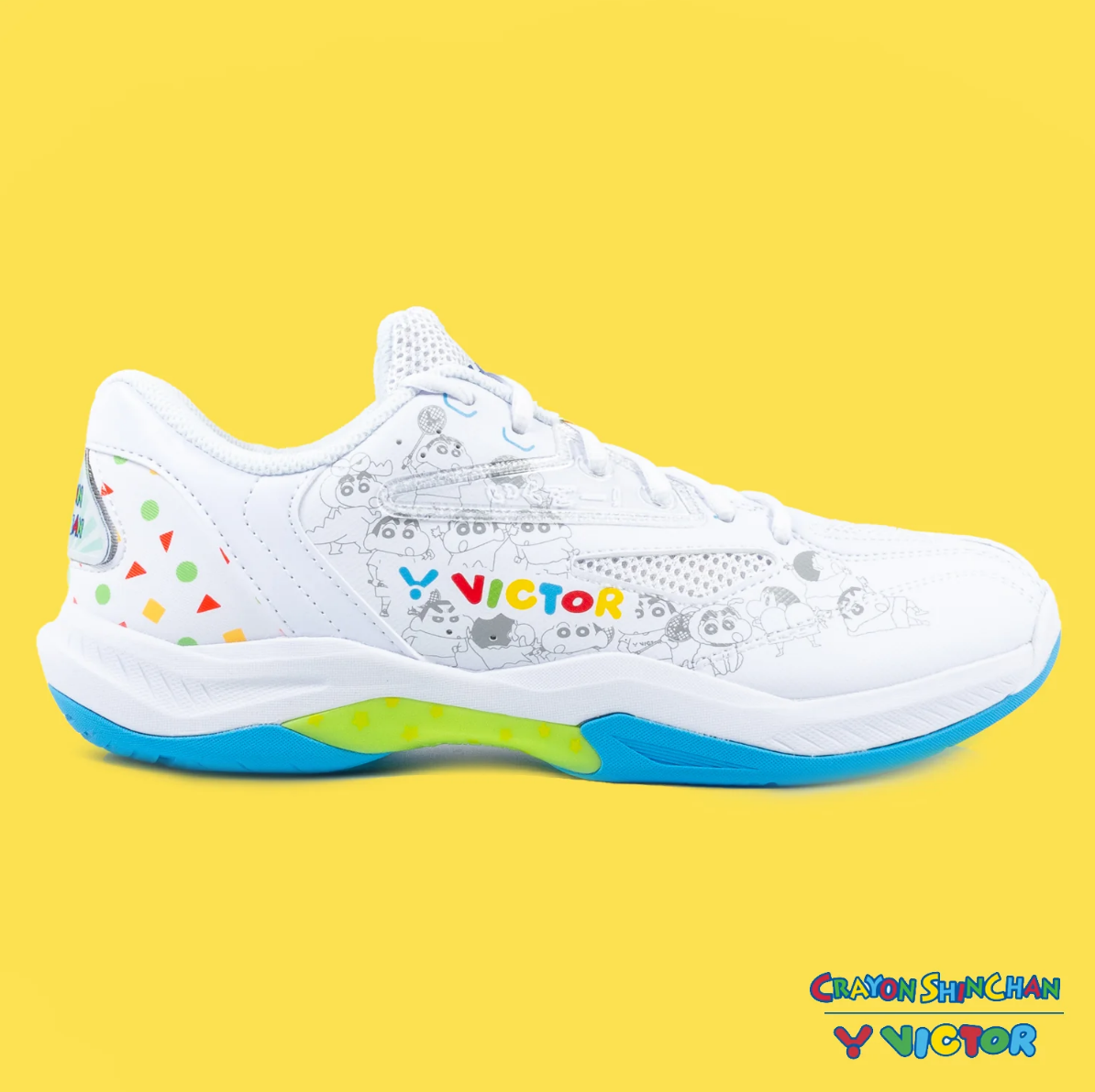 VICTOR X CRAYON SHINCHAN A39CS(A) BADMINTON SHOES (BRIGHT WHITE)