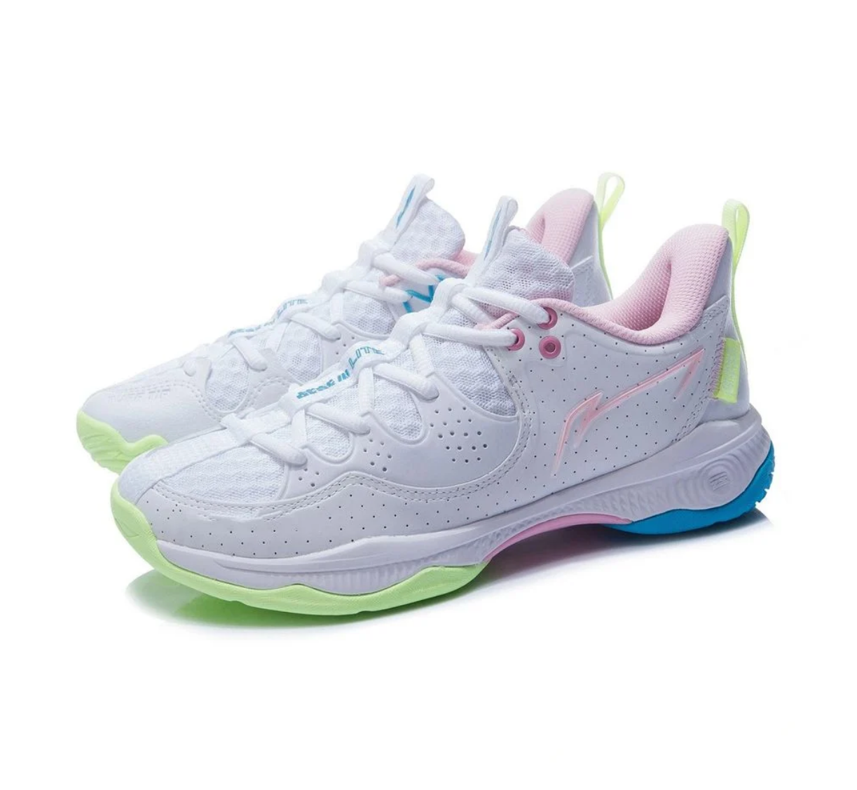 LI-NING HALBERD III LITE AYZS016-3S BADMINTON SHOES (STANDARD WHITE/ LIGHT PINK)