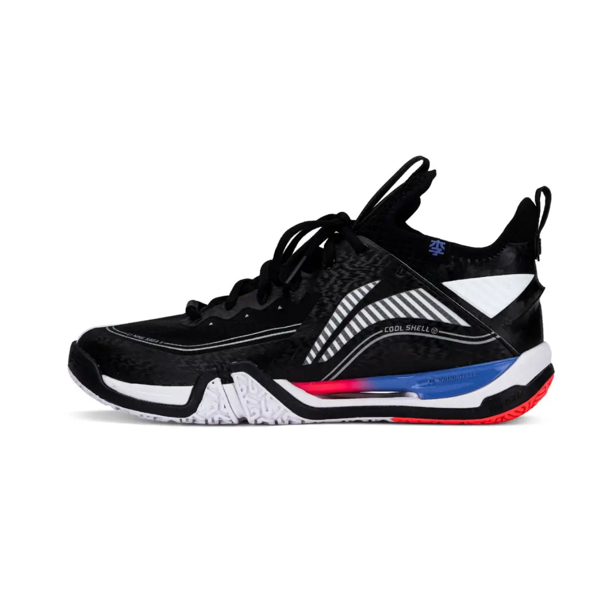 LI-NING SAGA II PRO AYAT003-1S BADMINTON SHOES (BLACK/ STANDARD WHITE)