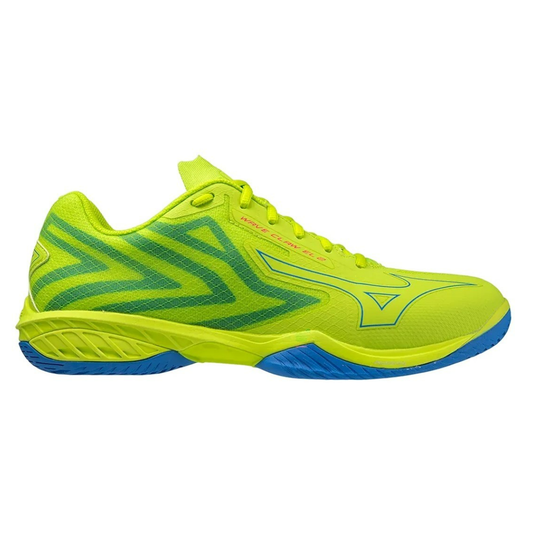 MIZUNO WAVE CLAW EL 2 WIDE 71GA228012 BADMINTON SHOES (GREEN/ BLUE)