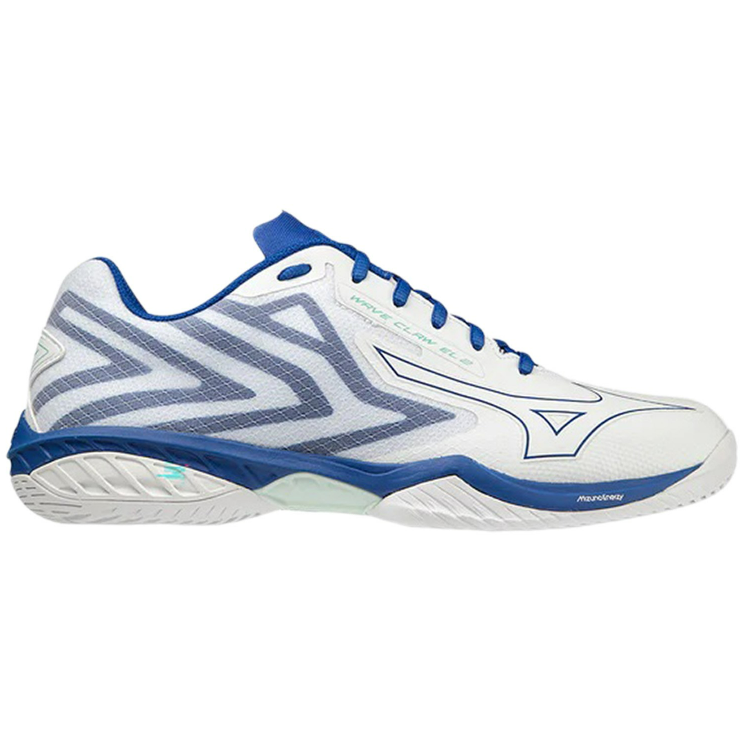 MIZUNO WAVE CLAW EL 2 WIDE 71GA228025 BADMINTON SHOES (WHITE/BLUE)