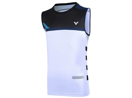 VICTOR CROWN COLLECTION SV-2001A SLEEVELESS SHIRT (WHITE)