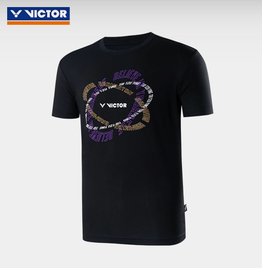 VICTOR X TAI TZU YING T-TTY35005C SPECIAL EDITION BADMINTON SHIRT (BLACK)