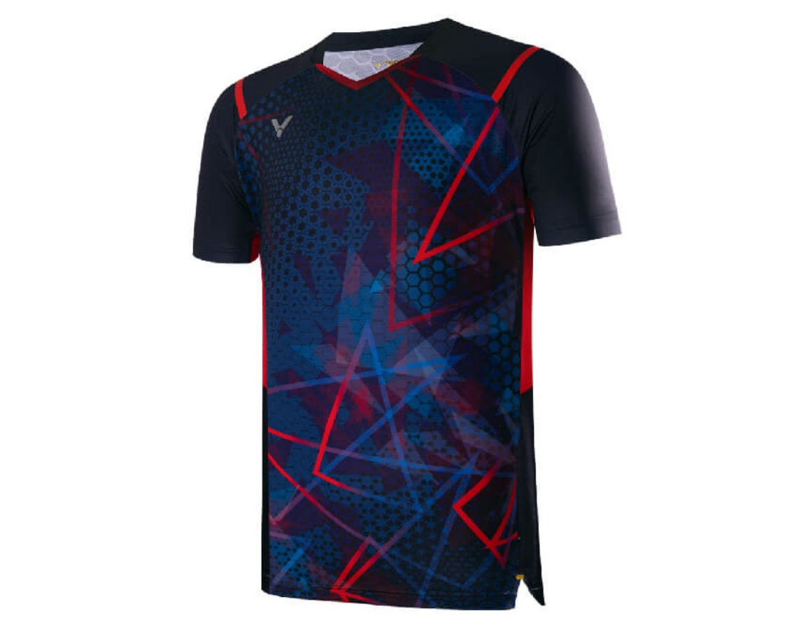 VICTOR TOURNAMENT T-40001C BADMINTON SHIRT (BLACK)