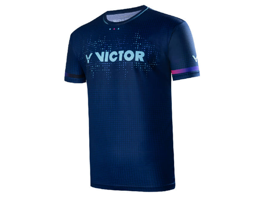 VICTOR T-40037B BADMINTON SHIRT (NAVY)