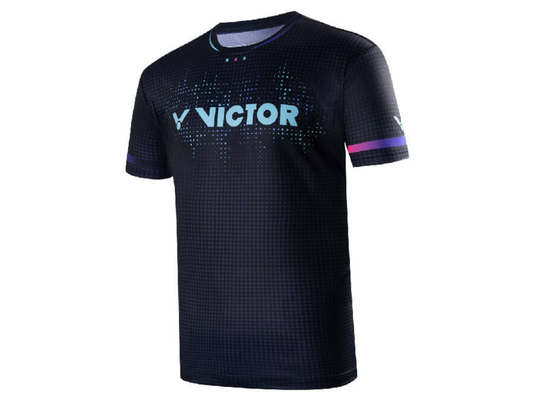 VICTOR T-40037C BADMINTON SHIRT (BLACK)