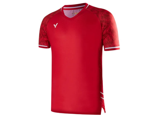 VICTOR T-85000D JERSEY BADMINTON SHIRT SLIM FIT (RED)