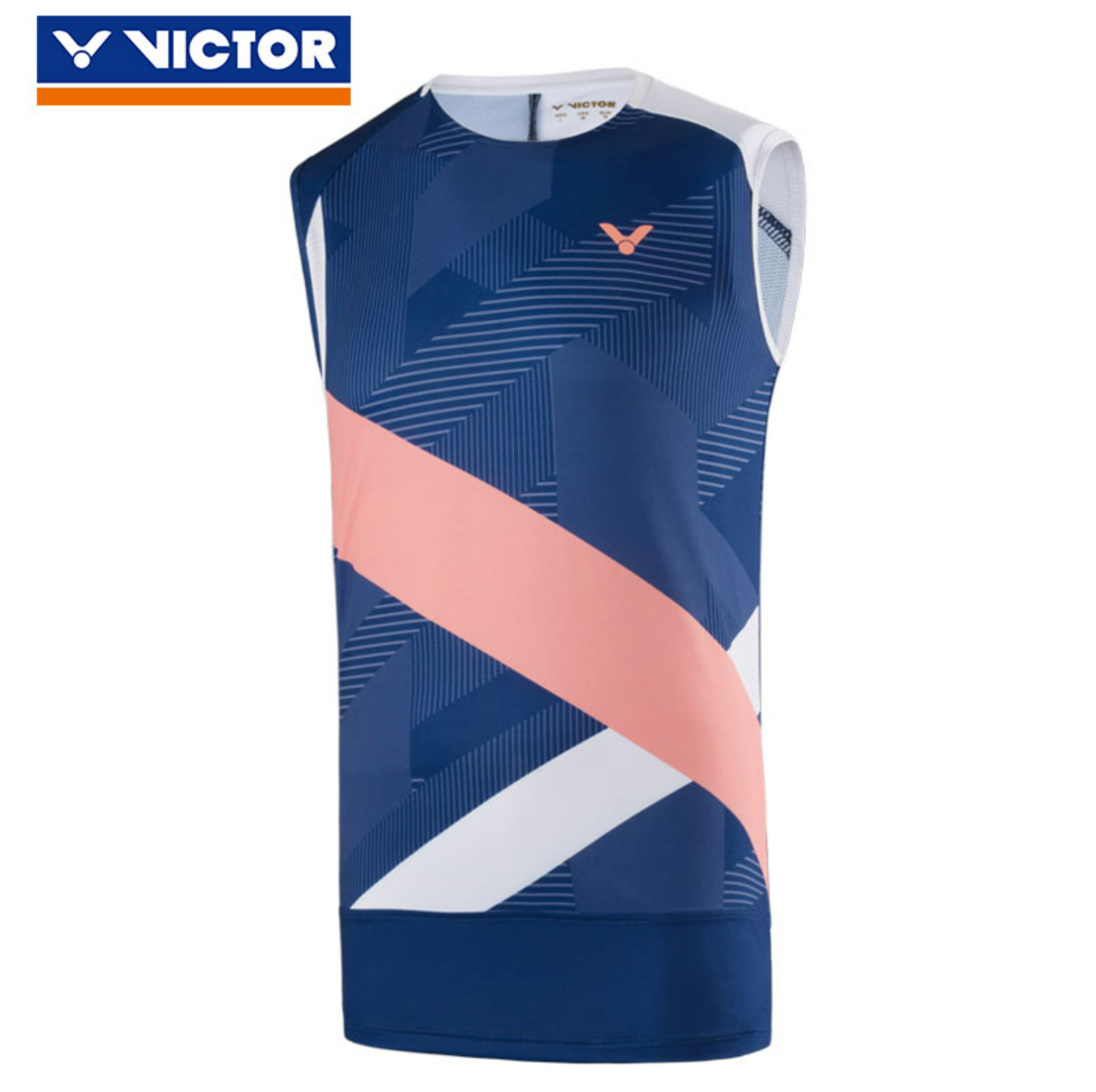 VICTOR CROWN COLLECTION T-90058B SLEEVELESS SHIRT (BLUE)