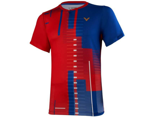 VICTOR T-95000F BADMINTON TRAINING JERSEY (RED)