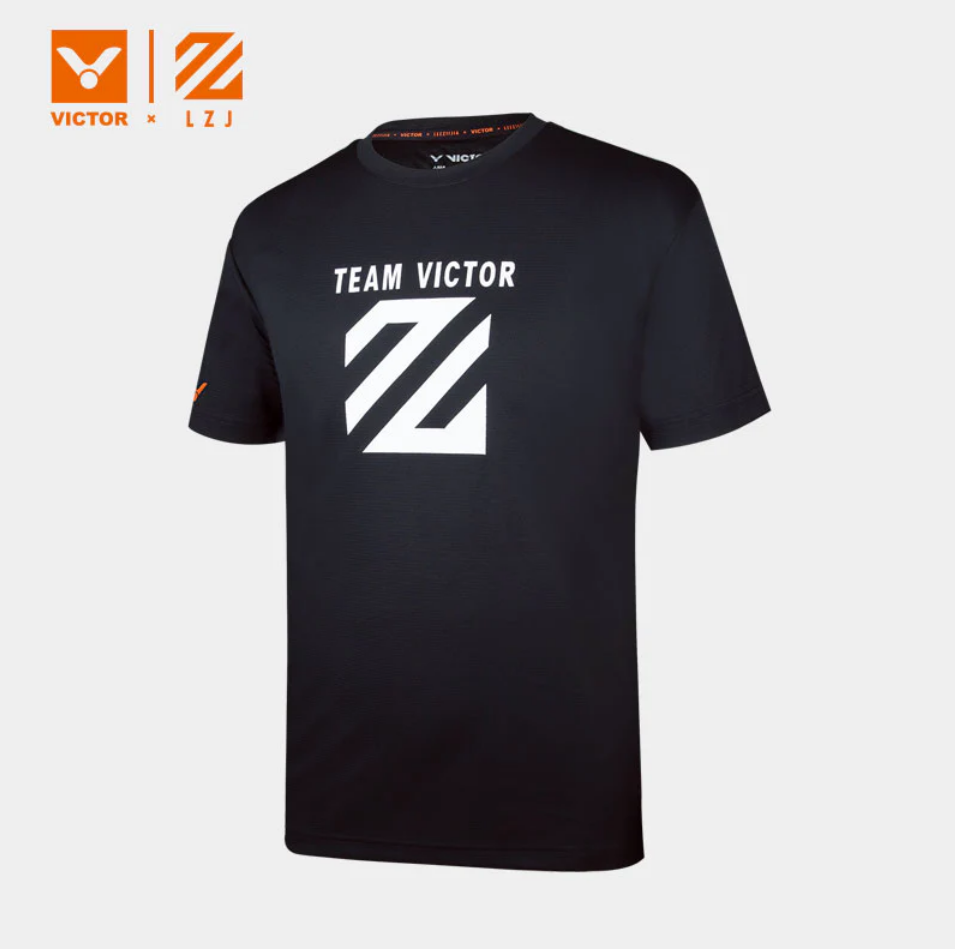 VICTOR X LEE ZI JIA T-LZJ301C BADMINTON SHIRT (BLACK)