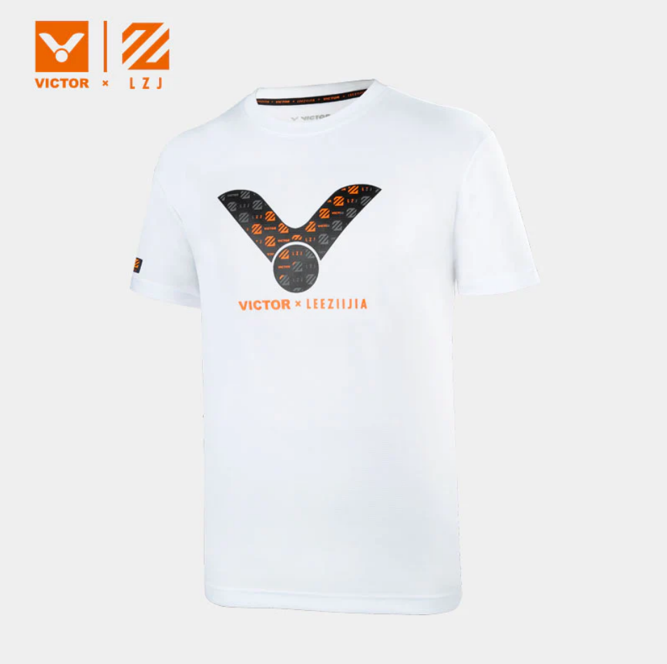 VICTOR X LEE ZI JIA T-LZJ302A BADMINTON SHIRT (WHITE)