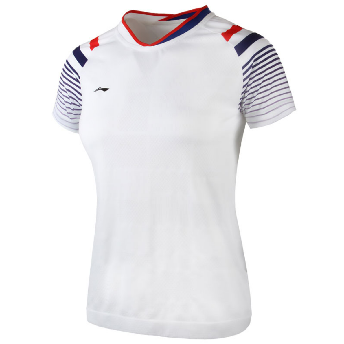 LINING COMPETITION BADMINTON SHIRT AAYQ118-1 WOMAN (WHITE)