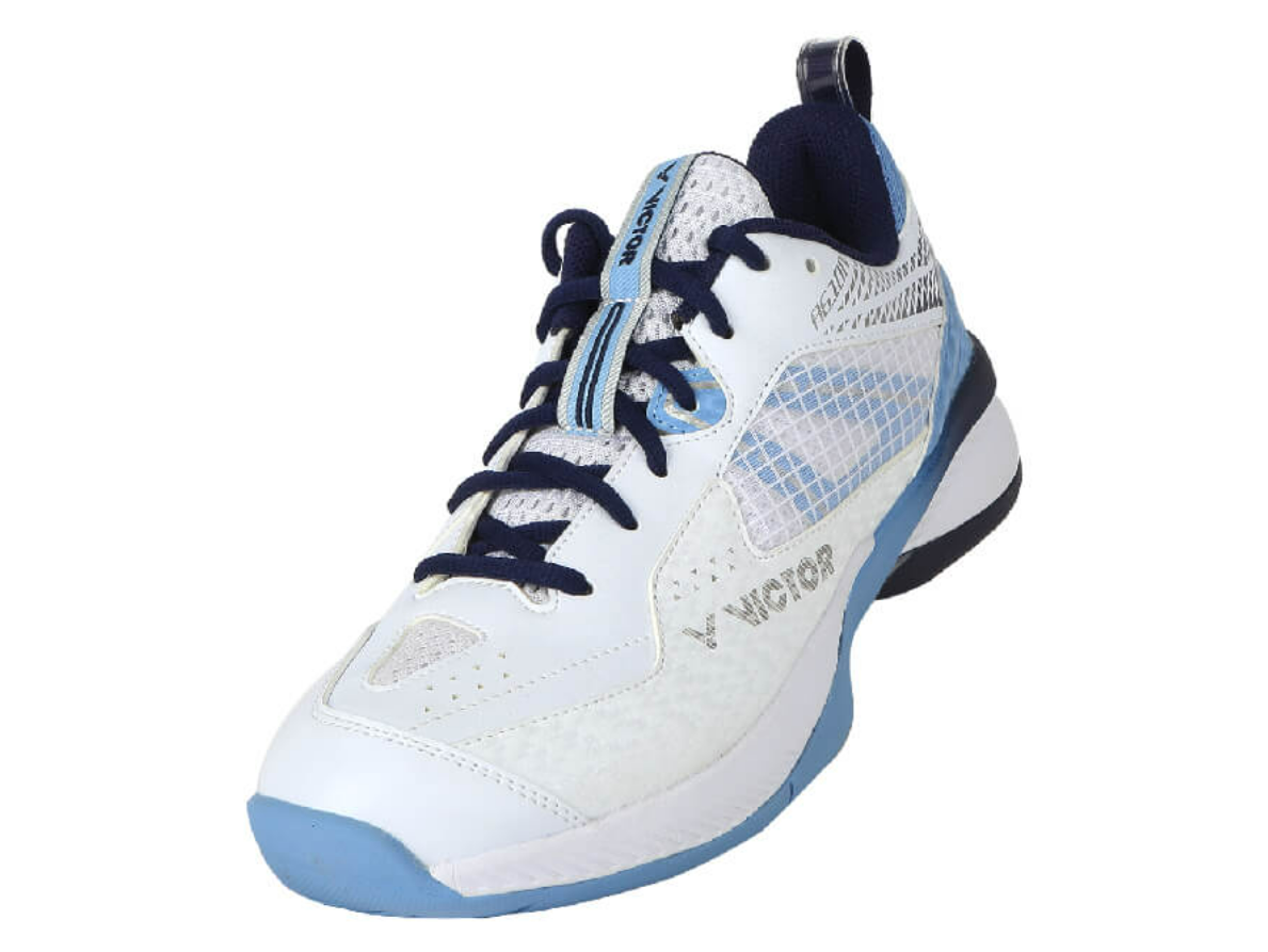 VICTOR A610IV (AF) BADMINTON SHOES (IVORY WHITE/ BRILLIANT BLUE)