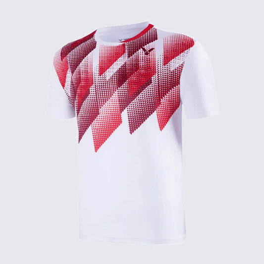 VICTOR BADMINTON SHIRT T-30000TDA (WHITE/RED)