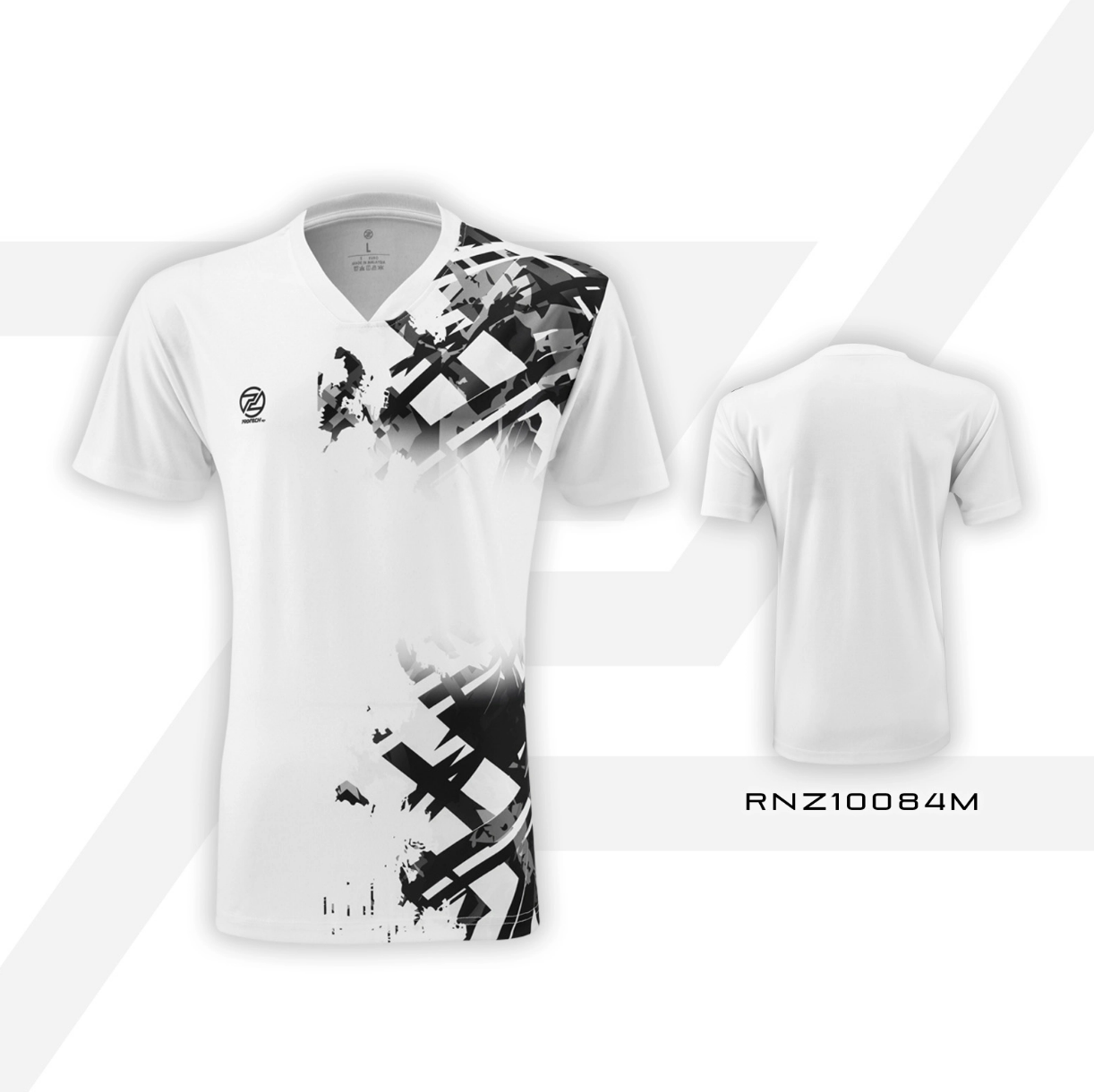 PROTECH DRY FIT BADMINTON JERSEY (RNZ-10084M) (WHITE)