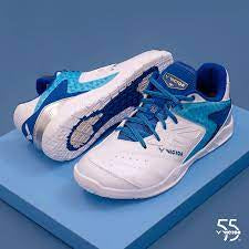 VICTOR 55TH ANNIVERSARY P9200IIITD-55 AF BADMINTON SHOES (PEARLY WHITE/ CLASSIC BLUE)