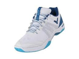 VICTOR S82 AF BADMINTON SHOES (BRIGHT WHITE/ HAWAIIAN BLUE)