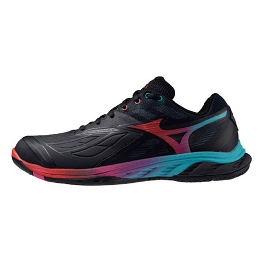 MIZUNO WAVE FANG 2 71GA231337 BADMINTON SHOES (SALUTE/HIBISCUS/PEACOCK BLUE)