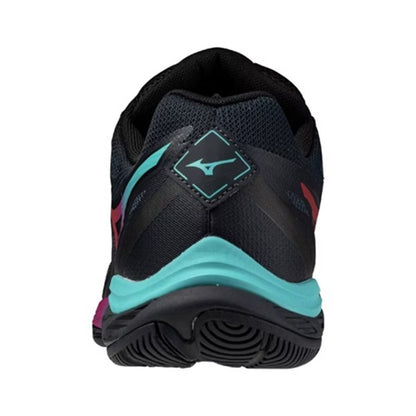 MIZUNO WAVE FANG 2 71GA231337 BADMINTON SHOES (SALUTE/HIBISCUS/PEACOCK BLUE)