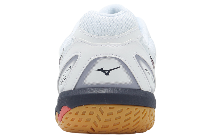 MIZUNO WAVE FANG PRO 71GA210085 BADMINTON SHOES (WHITE/BARITONE BLUE/CALYPSO CORAL)
