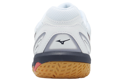 MIZUNO WAVE FANG PRO 71GA210085 BADMINTON SHOES (WHITE/BARITONE BLUE/CALYPSO CORAL)