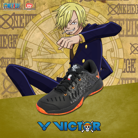 VICTOR ONE PIECE SANJI BADMINTON SHOES A-OPS-C (BLACK)