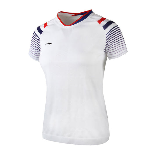 LI-NING WOMEN'S COMPETITION TOP WHITE AAYQ118-1