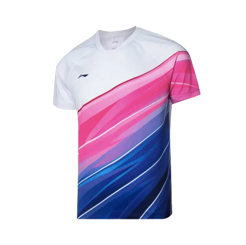 LI-NING COMPETITION TOP STANDARD WHITE/PINK/PURPLE AAYQ085-2