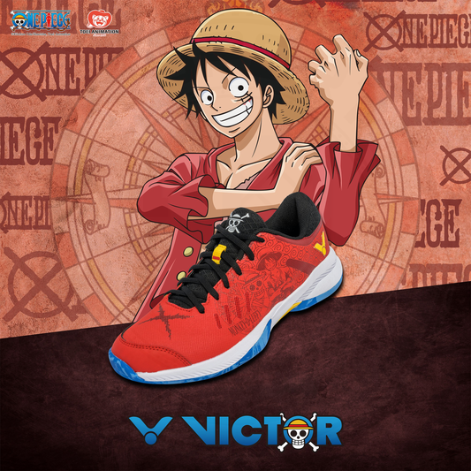 VICTOR ONE PIECE LUFFY BADMINTON SHOES A-OPS-D (RED)